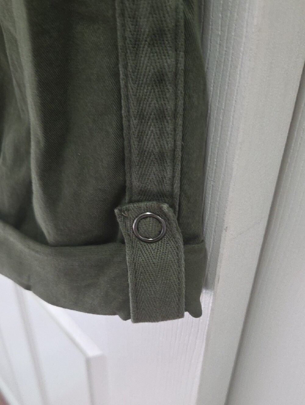 torrid Olive Green High-Waist Button Front Utility Pants - Picture 4 of 5